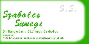 szabolcs sumegi business card